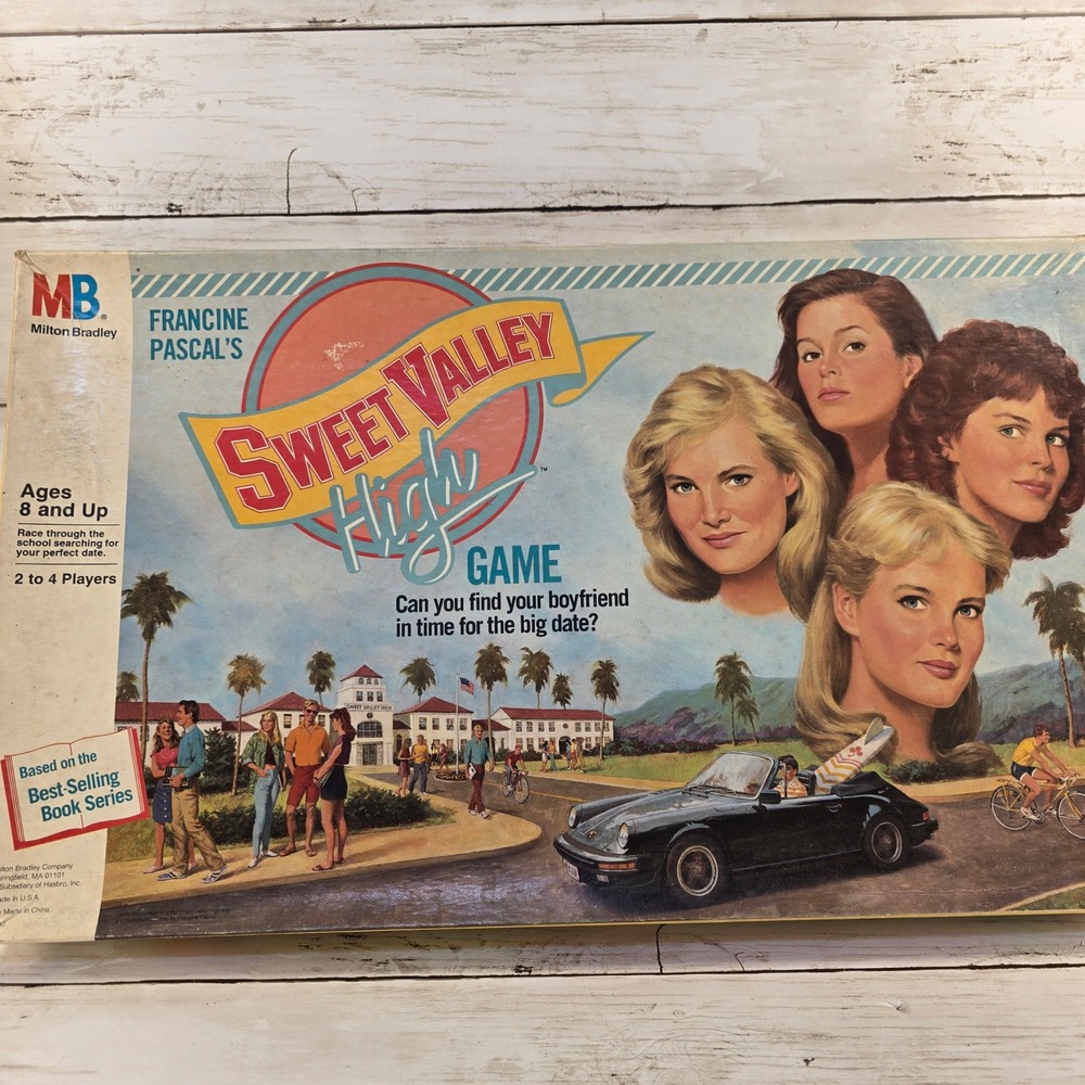 Vintage 1988 Sweet Valley High Board Game Milton Bradley Francine Pascal 4900-L1